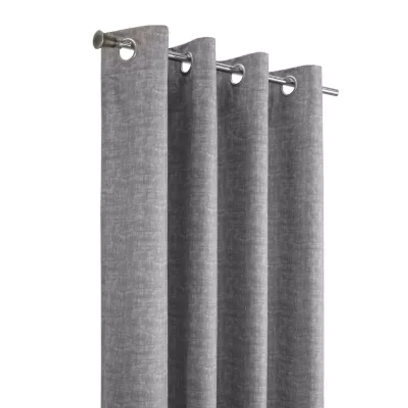 Thermaplus Mason Grommet Top 100% Blackout Single Curtain Panel
