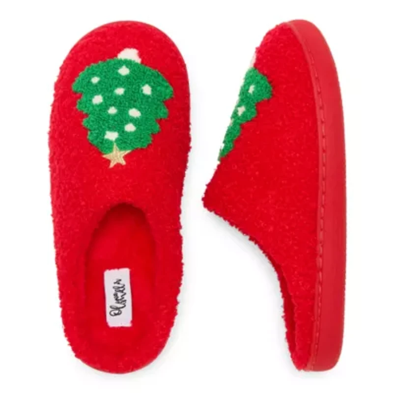 Olivia Miller Holiday Slipper Womens Slip-On Slippers