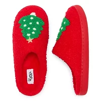 Olivia Miller Holiday Slipper Womens Slip-On Slippers