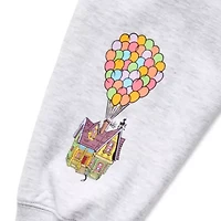 Disney Pixar Oversized Womens Crew Neck Long Sleeve Juniors Sweatshirt