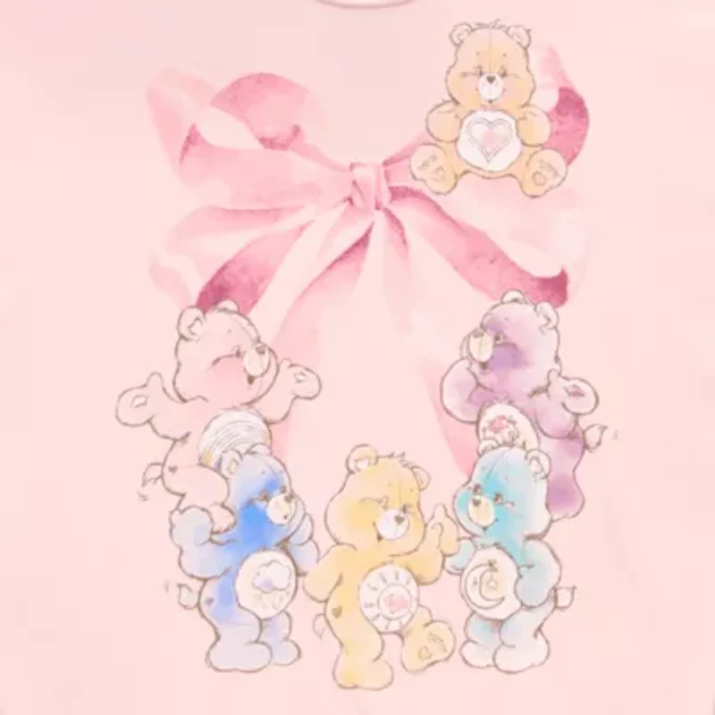 New World Oversized Womens Crew Neck Long Sleeve Care Bears Juniors Sweatshirt