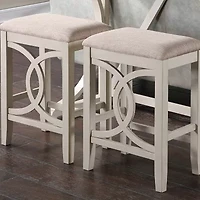 Bella 2-pc. Counter Height Upholstered Bar Stool