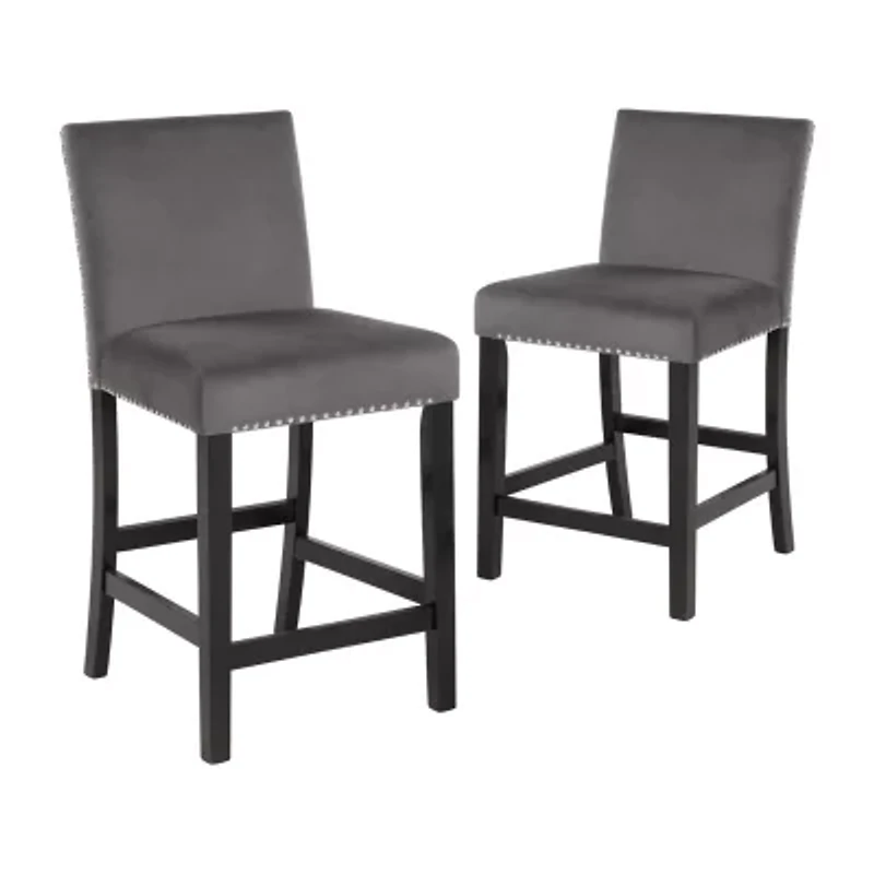 Celeste 2-pc. Counter Height Upholstered Bar Stool