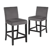 Celeste 2-pc. Counter Height Upholstered Bar Stool