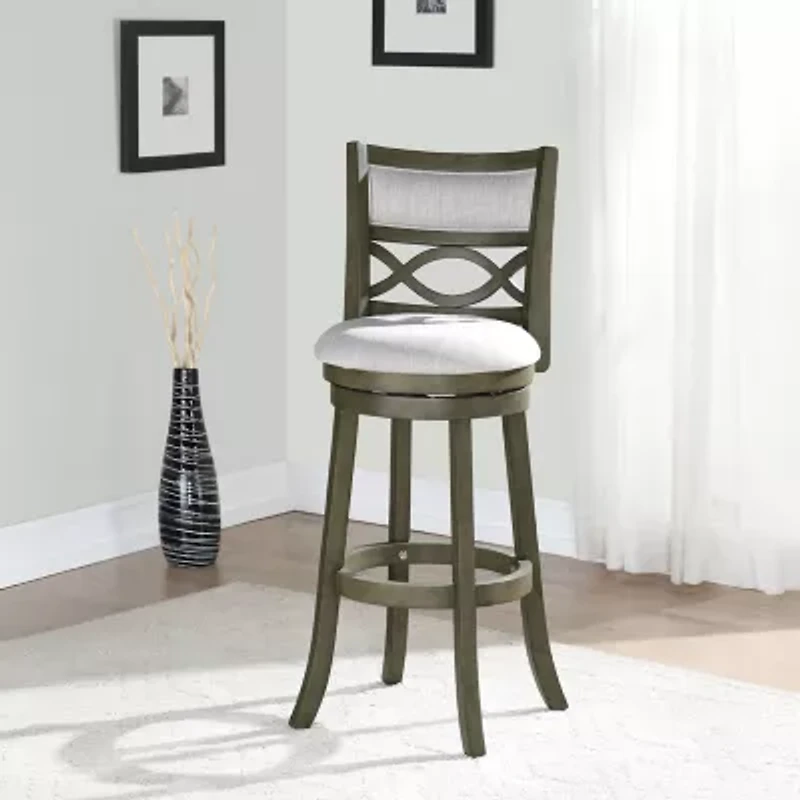 Manchester Upholstered Swivel Bar Stool