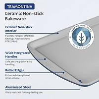 Tramontina Rise 3-pc. Cookie Sheet and Cooling Rack Set