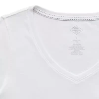 St. John's Bay Womens Easy-on + Easy-off V Neck 3/4 Sleeve Adaptive T-Shirt