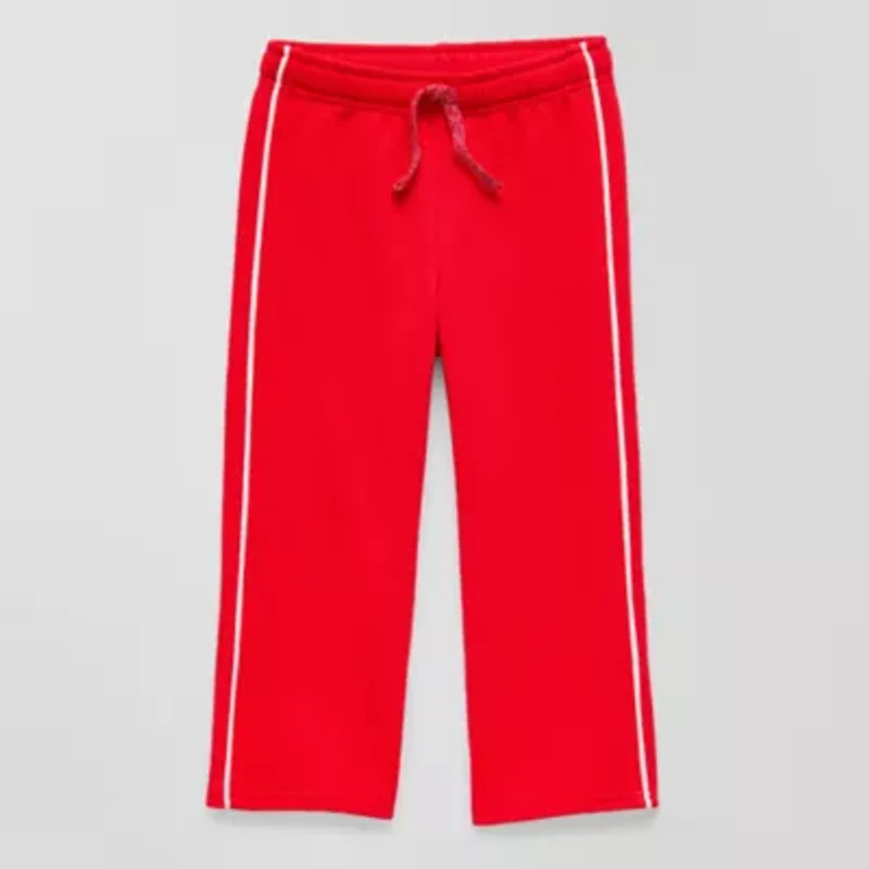 Okie Dokie Toddler & Little Girls Wide Leg Athletic Fit Pull-On Pant