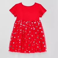 Okie Dokie Toddler & Little Girls Short Sleeve Tutu Dress