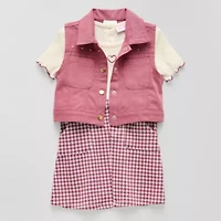 Little Lass Toddler Girls 2-pc. Dress Set