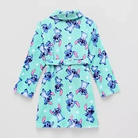 Disney Collection Little & Big Kid Girls Knee Length Long Sleeve Lilo Stitch Robe