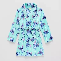 Disney Collection Little & Big Kid Girls Knee Length Long Sleeve Lilo Stitch Robe