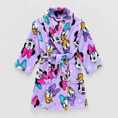 Disney Collection Toddler Girls Knee Length Long Sleeve Minnie Mouse Robe
