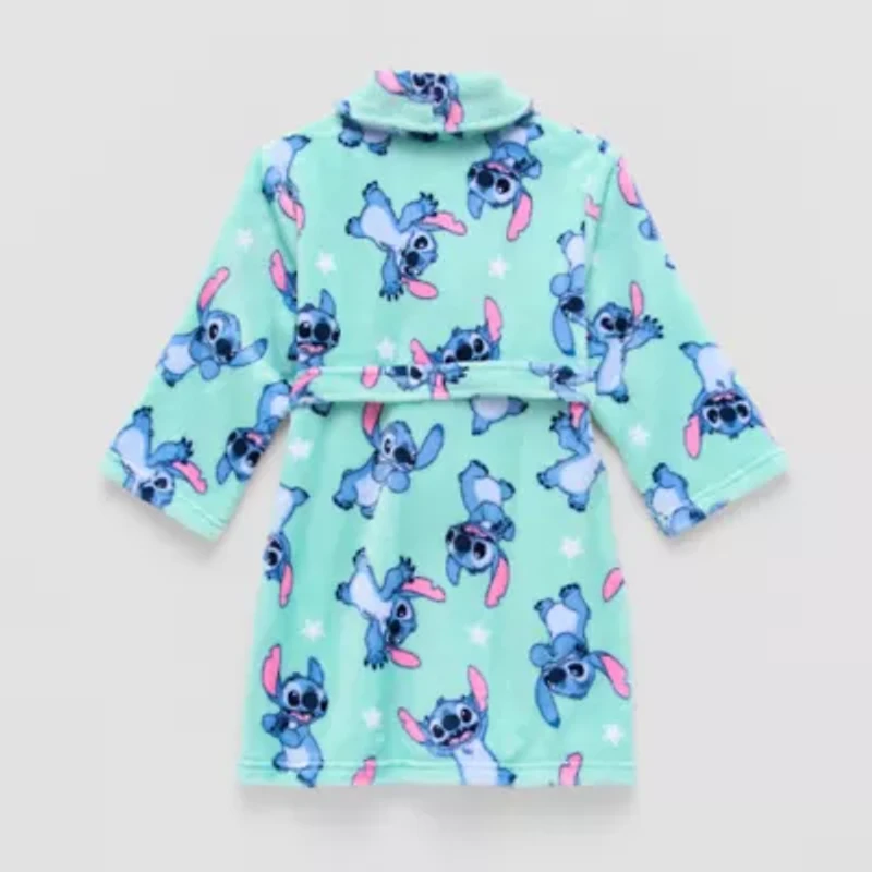Disney Collection Toddler Girls Knee Length Long Sleeve Lilo & Stitch Robe