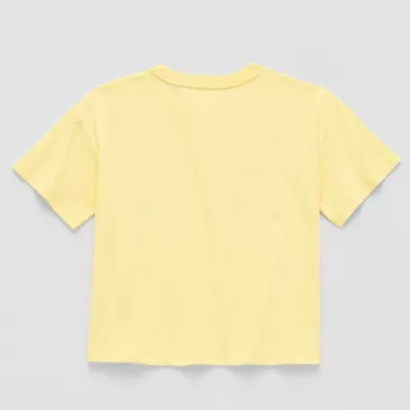 Thereabouts Little & Big Kid Girls Crew Neck Short Sleeve Boxy Fit Graphic T-Shirt