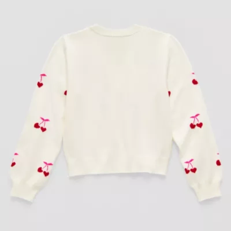 Thereabouts Little & Big Kid Girls Long Sleeve Button Cardigan