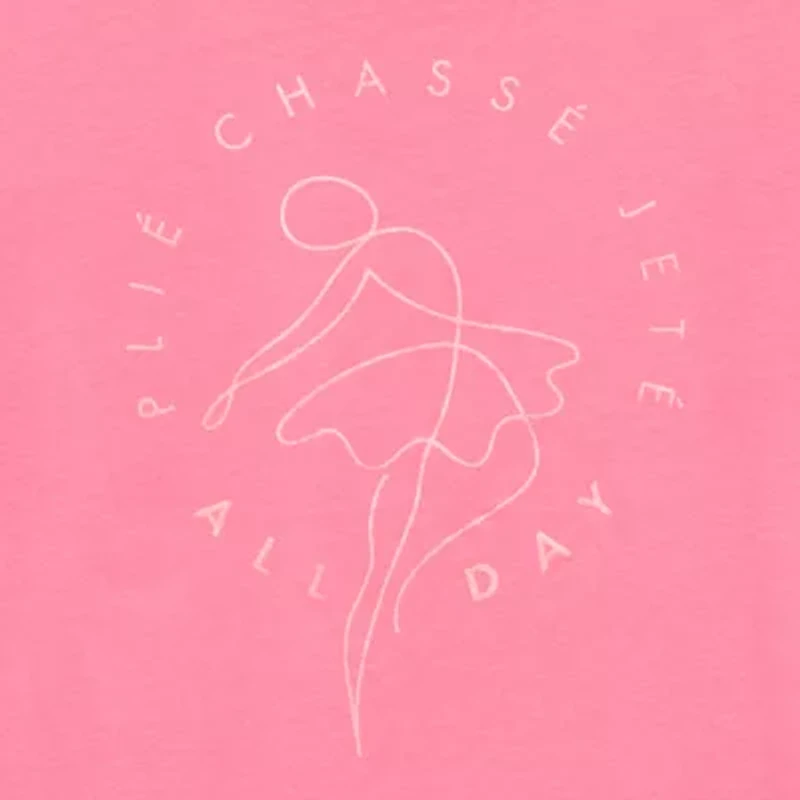 Xersion Little & Big Kid Girls Crew Neck Short Sleeve Regular Fit Graphic T-Shirt