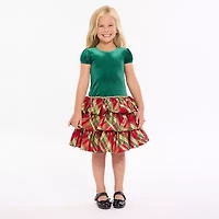 Bonnie Jean Little Girls Short Sleeve Fit + Flare Dress