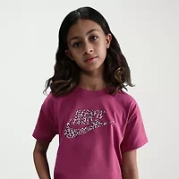 Nike Big Kid Girls Crew Neck Short Sleeve Boxy Fit Graphic T-Shirt