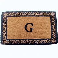 Imperial Border Monogram Doormat