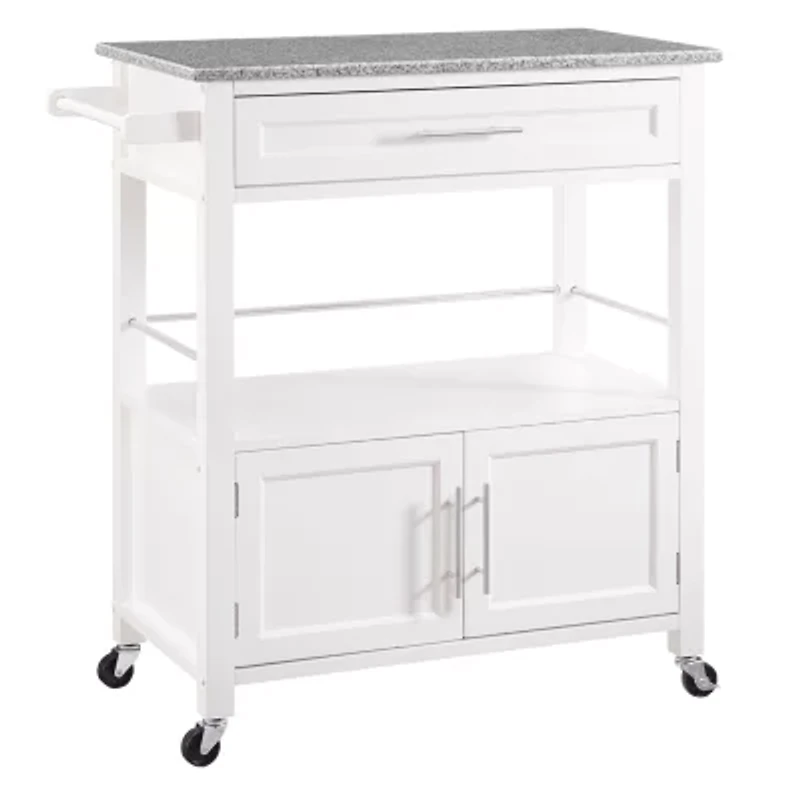Cameron Granite-Top Kitchen Cart