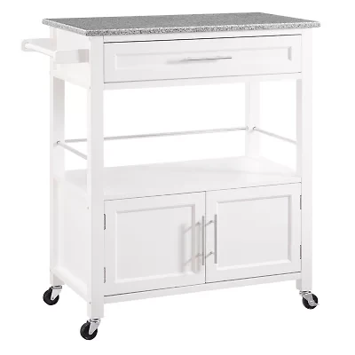 Cameron Granite-Top Kitchen Cart