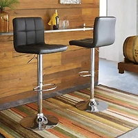 Signature Design by Ashley® Bellatier Set of 2 Adjustable Height Swivel Barstools