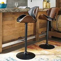 Signature Design by Ashley® Bellatier Upholstered Adjustable Height Barstool