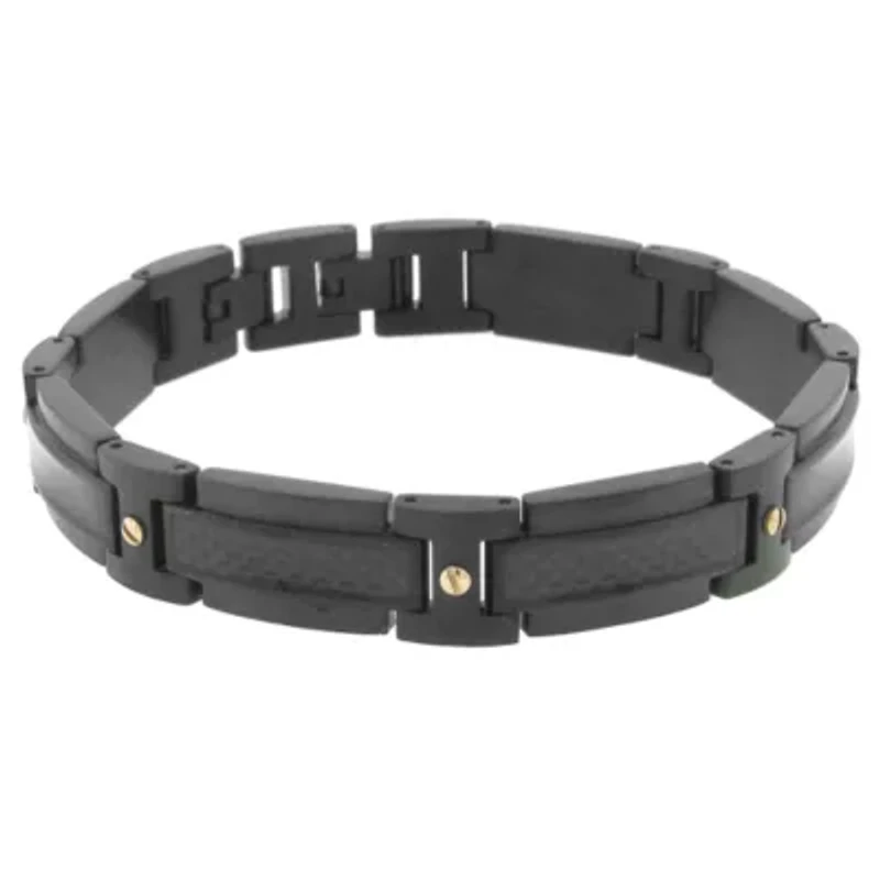 Stainless Steel 8 1/2 Inch Solid Link Bracelet