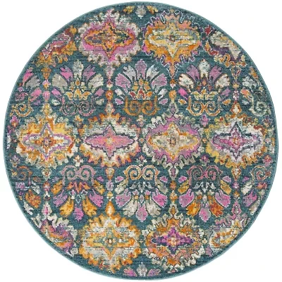Safavieh Madison Collection Alina Geometric Round Area Rug