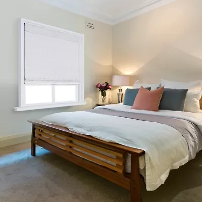 Bria Bamboo Cordless Light-Filtering Roman Shade