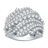 (H-I / I1) Womens 2MM 2 CT. T.W. Lab Grown White Diamond 10K Gold Band