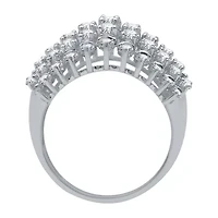 Womens 2 CT. T.W. Natural White Diamond 10K Gold Cocktail Ring