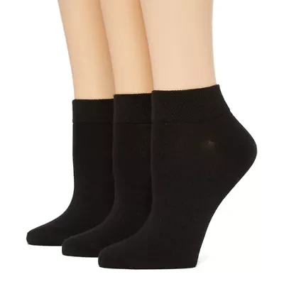 Mixit Womens 3 Pair Low Cut Socks