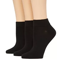 Mixit Womens 3 Pair Low Cut Socks