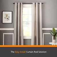 Kenney® Fast Fit™ Easy Install Bailey Curtain Rod