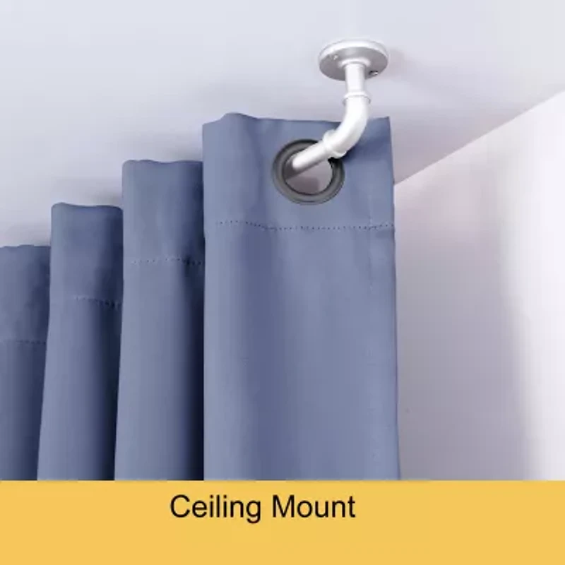 Kenney Adler Indoor/Outdoor Wrap Around 5/8 Adjustable Curtain Rod