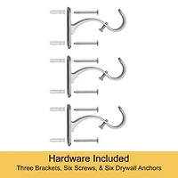 Kenney Weaver Indoor/Outdoor Rust-Resistant 1 Adjustable Curtain Rod