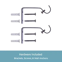 Kenney Cage 5/8 Adjustable Curtain Rod