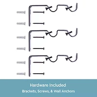 Kenney 5/8 Double Conversion Kit Curtain Rod
