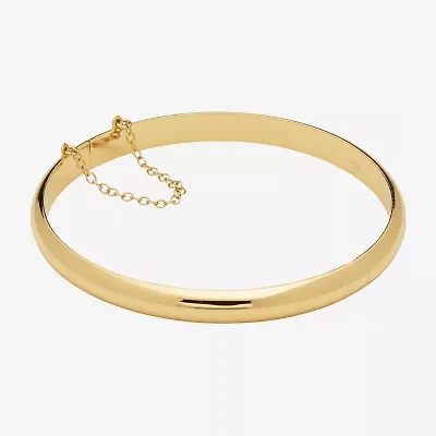 Womens 24K Gold Over Silver Bangle Bracelet
