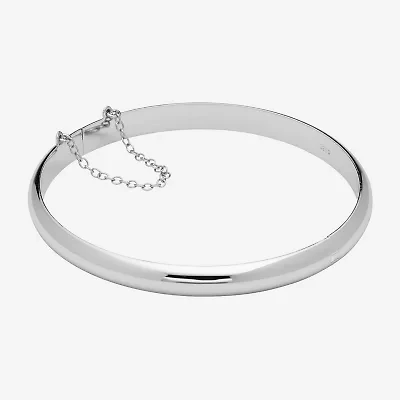 Womens Sterling Silver Bangle Bracelet