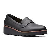 Clarks Sharon Gracie Womens Round Closed Toe Loafers
