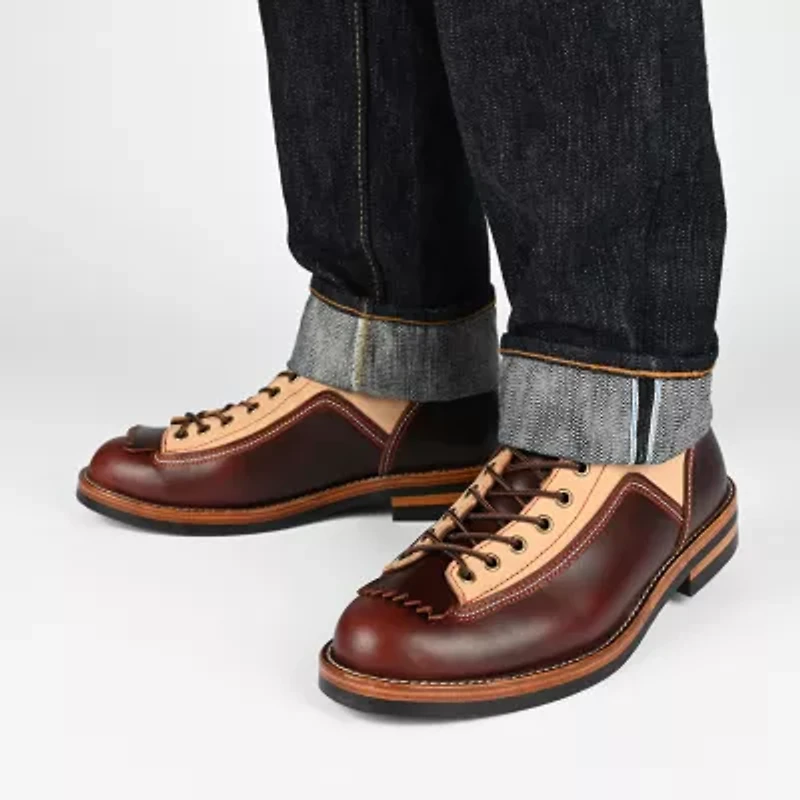 Taft 365 Mens M007 Stacked Heel Lace-Up Boots