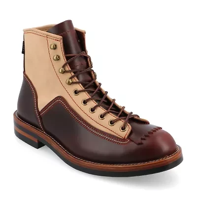 Taft 365 Mens M007 Stacked Heel Lace-Up Boots