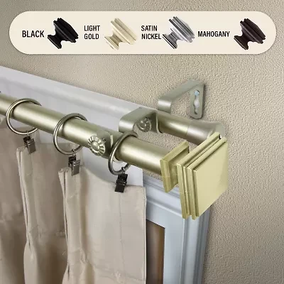 Rod Desyne Bedpost Double Curtain