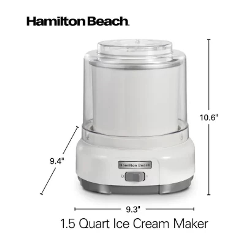 Hamilton Beach® 1.5-Quart Ice Cream Maker