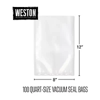 Weston 8x12" 100-pk. Vacuum Sealer Bags