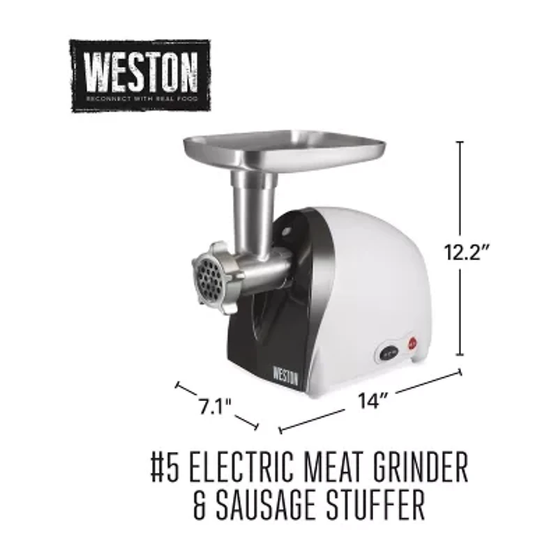 Weston 500-Watt no.5 Electric Grinder and Sausage Stuffer
