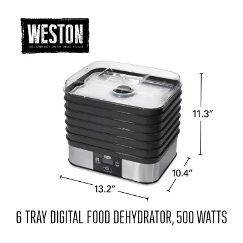 Weston 6 Tray Digital Dehydrator
